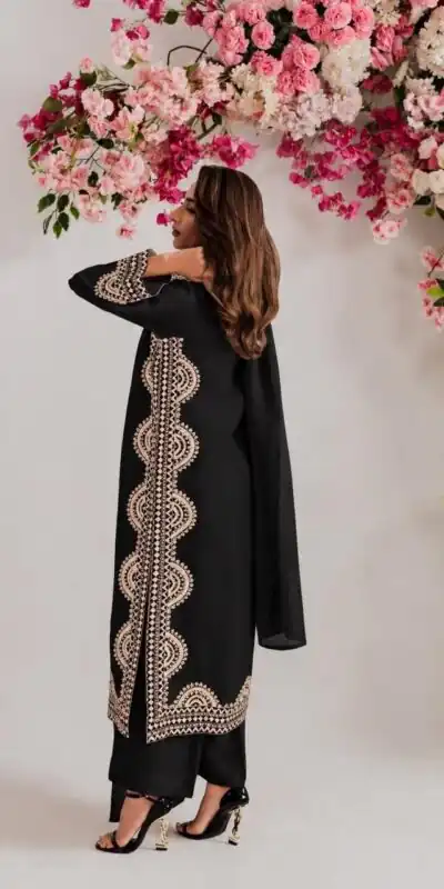 RTC 6060 Black in Biscuit Slab. Thread Embroidery & Embroidery Work Salwar Suit Special Price ₹2399. Delivery 4-6 Working Days. Shop now. | Jump Suits, Salwar suit, Designer Suits, Casual Suits, Creative suits, Palazzo Suits, Party Wear Suits, Patiala Suits, Straight Suits