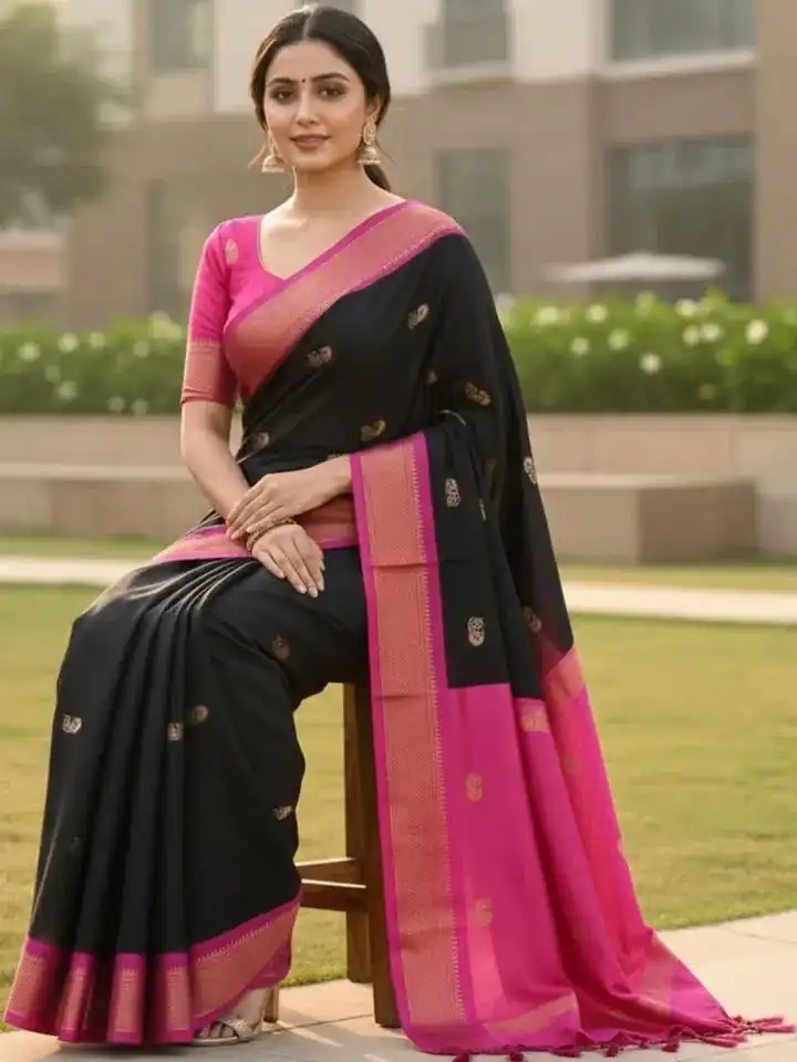 KP 7009 Black Soft Lichi Silk Saree with Lace Work & Lace Border. Introductory Price ₹1649. Delivery 4-6 Working Days. Shop now. | Sarees, Bollywood Sarees, Creative Sarees, Designer Sarees, Embroidered Sarees, Ethnic Saree, Modern Digital sarees, Party Wear Sarees