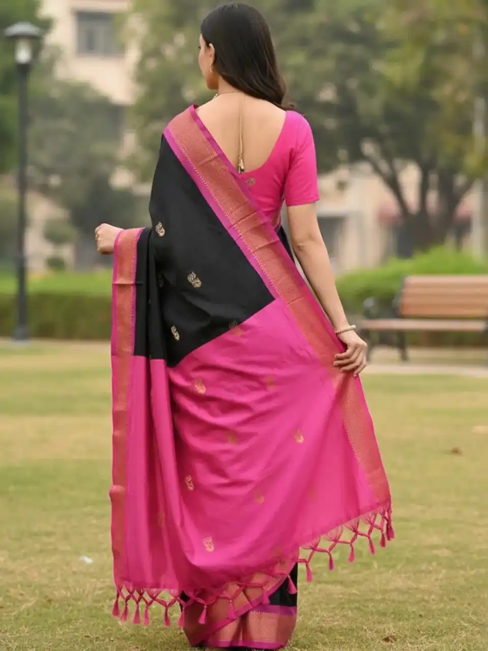 KP 7009 Black Soft Lichi Silk Saree with Lace Work & Lace Border. Introductory Price ₹1649. Delivery 4-6 Working Days. Shop now. | Sarees, Bollywood Sarees, Creative Sarees, Designer Sarees, Embroidered Sarees, Ethnic Saree, Modern Digital sarees, Party Wear Sarees