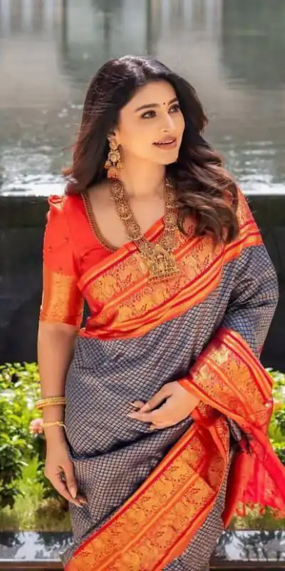 KPR 274 Grey Soft Lichi Silk Saree with Lace Work & Lace Border. Introductory Price ₹1649. Delivery 4-6 Working Days. Shop now. | Sarees, Bollywood Sarees, Creative Sarees, Designer Sarees, Embroidered Sarees, Ethnic Saree, Modern Digital sarees, Party Wear Sarees