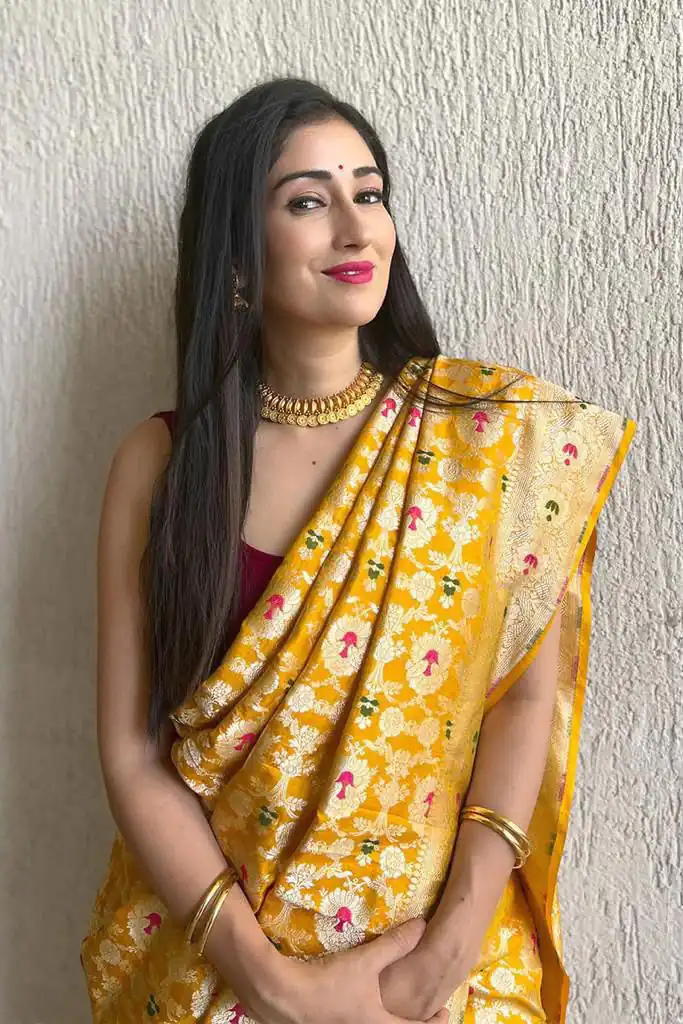 KP 6080 Yellow Soft Lichi Silk Saree with Lace Work & Lace Border. Introductory Price ₹1649. Delivery 4-6 Working Days. Shop now. | Sarees, Bollywood Sarees, Creative Sarees, Designer Sarees, Embroidered Sarees, Ethnic Saree, Modern Digital sarees, Party Wear Sarees
