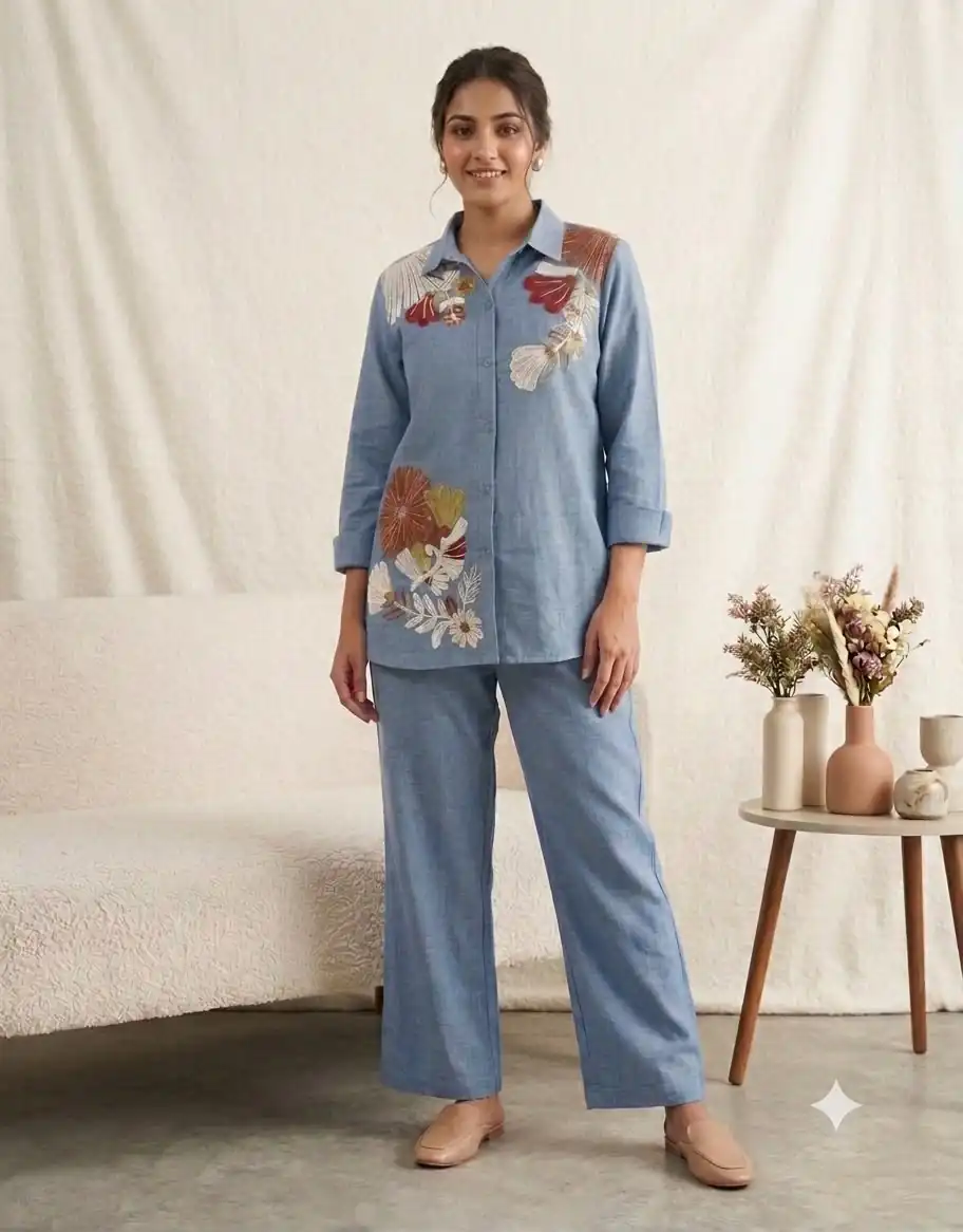 BE 483 Blue in Cotton Denim Embroidery Work & Sequins Work Kurti . Grab it for ₹1949. Delivery 4-6 Working Days. Shop now. | Kurti, Bollywood Kurti, Creative Kurtis, Designer Kurti, Party Wear Kurti, Selfie Kurti