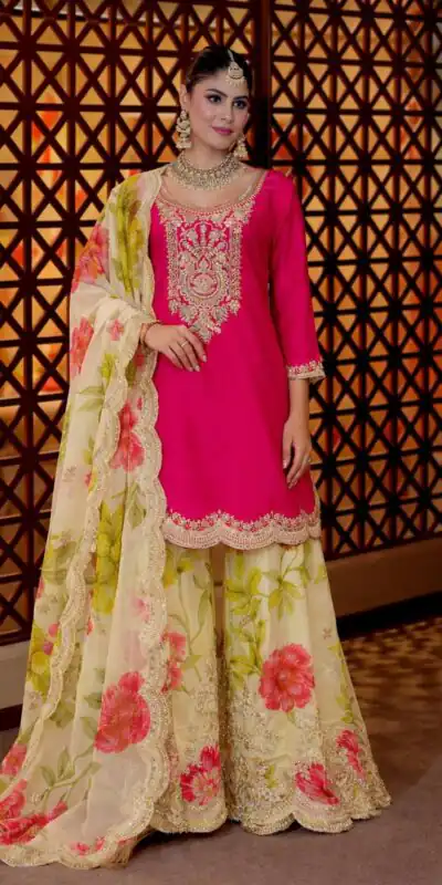 ZC 8011 Pink Chinon Silk Salwar Suit with Embroidery Work & Sequins Work. Get it for ₹2399. Delivery 4-6 Working Days. Shop now. | Jump Suits, Salwar suit, Designer Suits, Casual Suits, Creative suits, Palazzo Suits, Party Wear Suits, Patiala Suits, Straight Suits