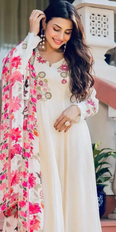 DIVA 166 White Mal Chanderi Salwar Suit Perfect for Wedding, Party, Baisakhi, Housewarming, Sangeet – Introductory Price ₹2249. Delivery 4-6 Working D | Jump Suits, Salwar suit, Designer Suits, Casual Suits, Creative suits, Palazzo Suits, Party Wear Suits, Patiala Suits, Straight Suits