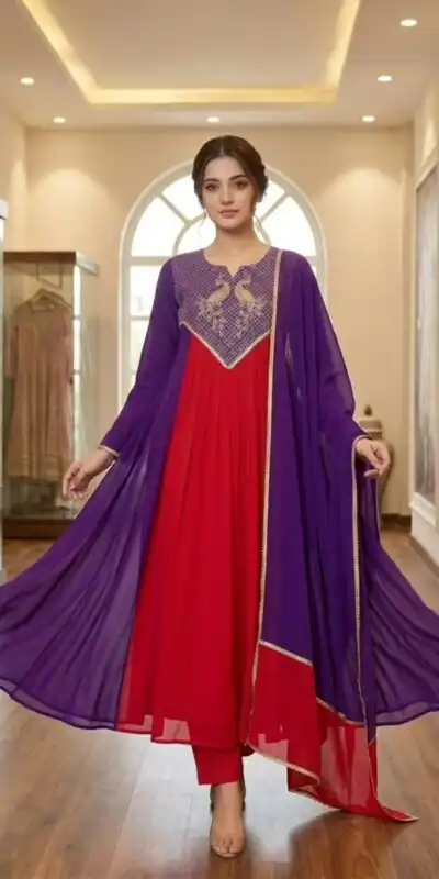 LG 2137 Purple Mul Chanderi Salwar Suit with Embroidery Work & Sequins Work. Festive Deal ₹2199. Delivery 4-6 Working Days. Shop nowp | Jump Suits, Salwar suit, Designer Suits, Casual Suits, Creative suits, Palazzo Suits, Party Wear Suits, Patiala Suits, Straight Suits