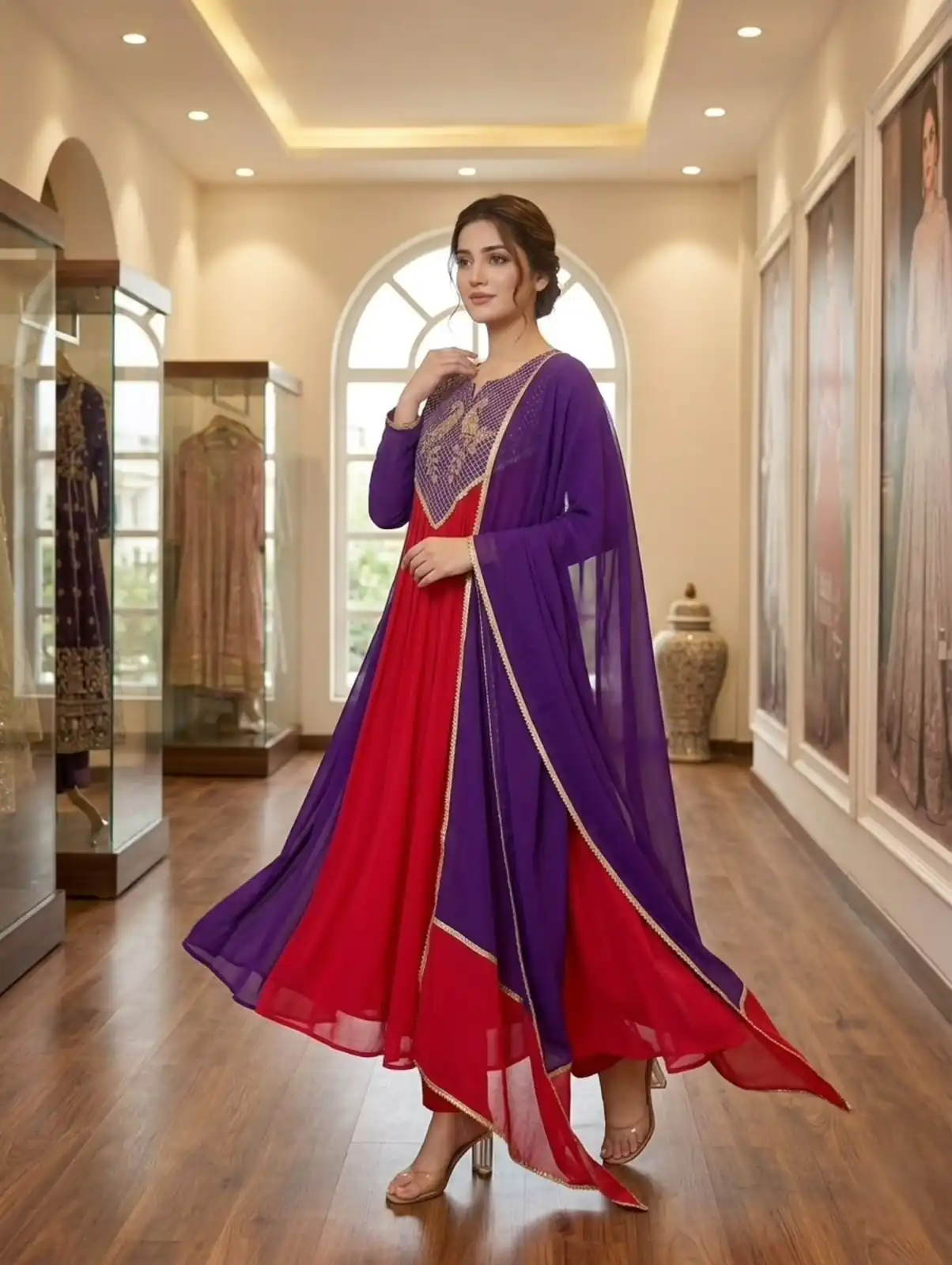 LG 2137 Purple Mul Chanderi Salwar Suit with Embroidery Work & Sequins Work. Festive Deal ₹2199. Delivery 4-6 Working Days. Shop nowp | Jump Suits, Salwar suit, Designer Suits, Casual Suits, Creative suits, Palazzo Suits, Party Wear Suits, Patiala Suits, Straight Suits