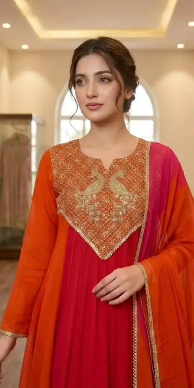 LG 2137 Red Mul Chanderi Salwar Suit with Embroidery Work & Sequins Work. Festive Deal ₹2199. Delivery 4-6 Working Days. Shop nowp | Jump Suits, Salwar suit, Designer Suits, Casual Suits, Creative suits, Palazzo Suits, Party Wear Suits, Patiala Suits, Straight Suits