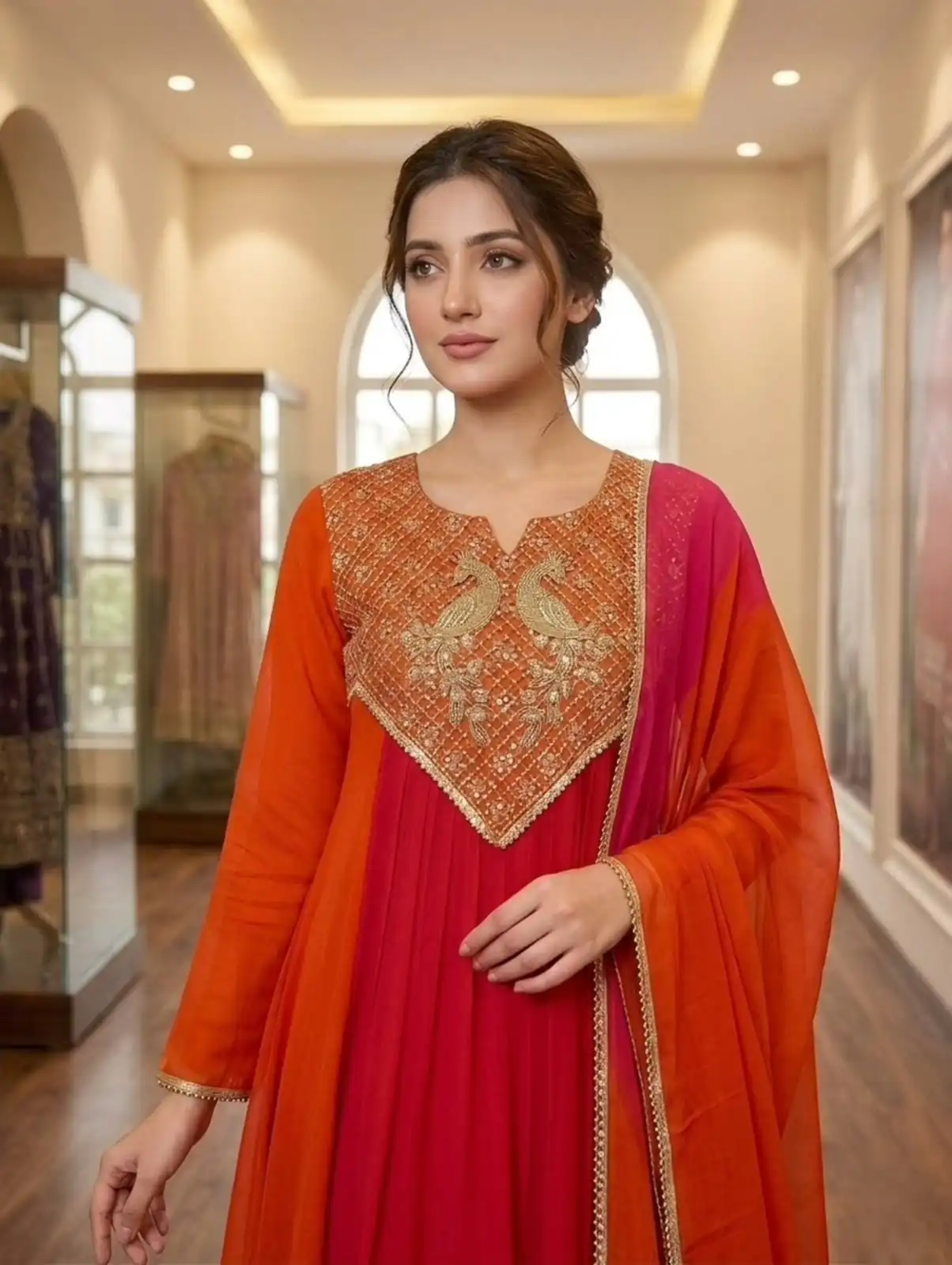 LG 2137 Red Mul Chanderi Salwar Suit with Embroidery Work & Sequins Work. Festive Deal ₹2199. Delivery 4-6 Working Days. Shop nowp | Jump Suits, Salwar suit, Designer Suits, Casual Suits, Creative suits, Palazzo Suits, Party Wear Suits, Patiala Suits, Straight Suits