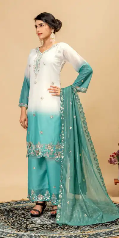 ST 1198 Firozi in Star Georgette Embroidery Work Salwar Suit . Introductory Price ₹2399. Delivery 4-6 Working Days. Shop now. | Jump Suits, Salwar suit, Designer Suits, Casual Suits, Creative suits, Palazzo Suits, Party Wear Suits, Patiala Suits, Straight Suits