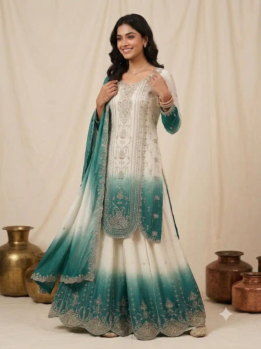 LG 2128 Firozi  in Star Georgette Embroidery Work Salwar Suit . Introductory Price ₹2399. Delivery 4-6 Working Days. Shop now. | Jump Suits, Salwar suit, Designer Suits, Casual Suits, Creative suits, Palazzo Suits, Party Wear Suits, Patiala Suits, Straight Suits