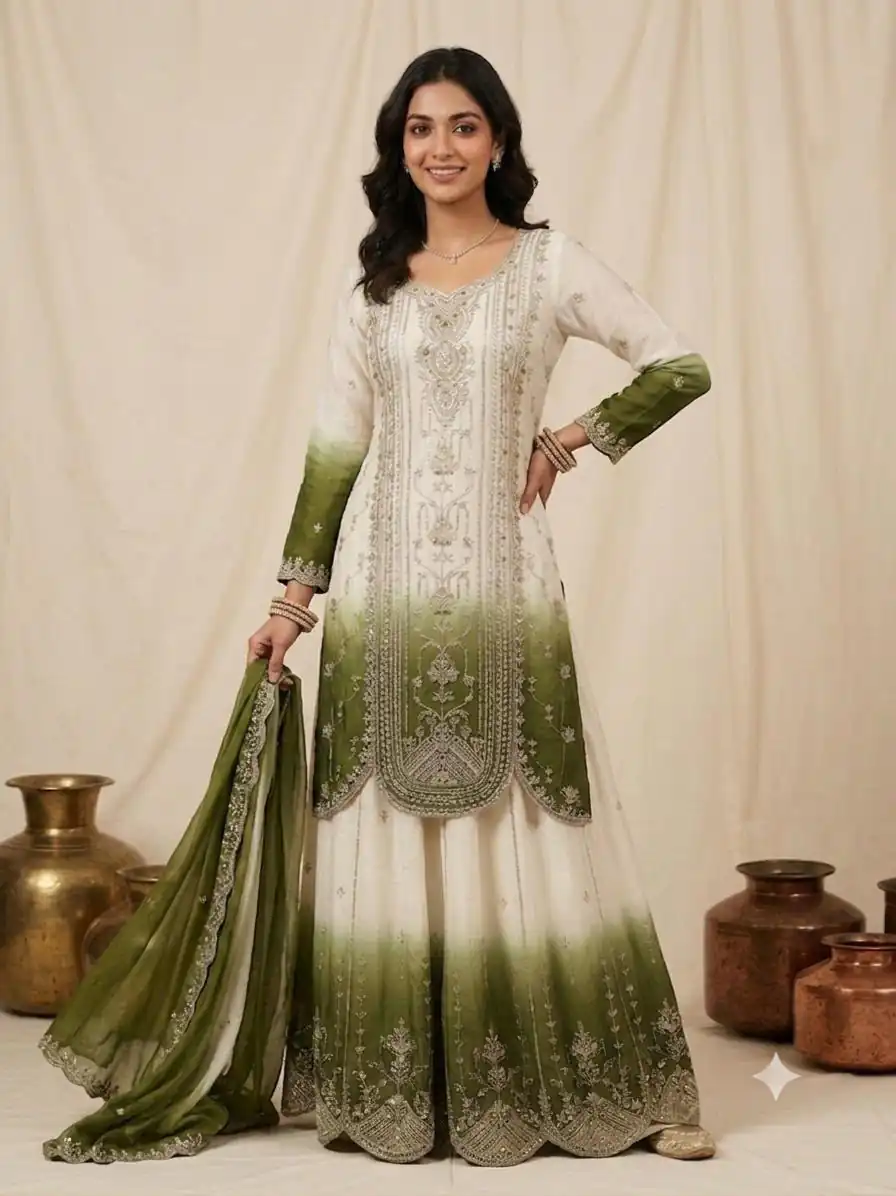 LG 2128 Green  in Star Georgette Embroidery Work Salwar Suit . Introductory Price ₹2399. Delivery 4-6 Working Days. Shop now. | Jump Suits, Salwar suit, Designer Suits, Casual Suits, Creative suits, Palazzo Suits, Party Wear Suits, Patiala Suits, Straight Suits