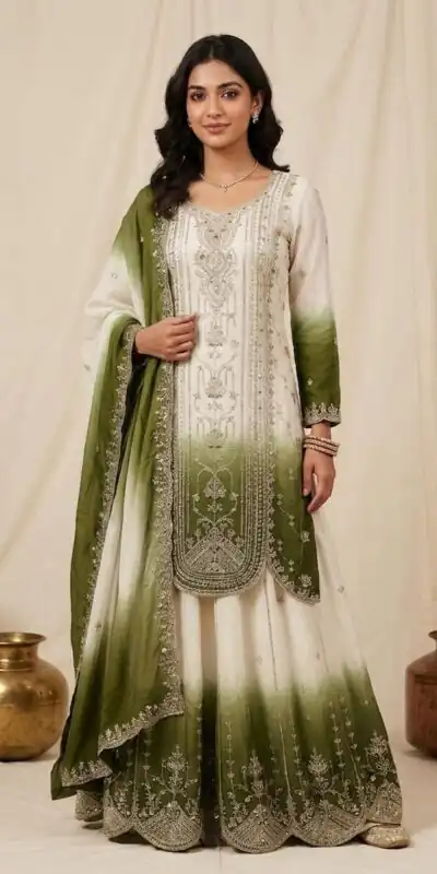 LG 2128 Green in Star Georgette Embroidery Work Salwar Suit . Introductory Price ₹2399. Delivery 4-6 Working Days. Shop now. | Jump Suits, Salwar suit, Designer Suits, Casual Suits, Creative suits, Palazzo Suits, Party Wear Suits, Patiala Suits, Straight Suits