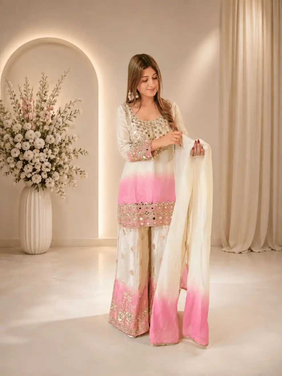 BE 491 Pink  in Star Georgette Embroidery Work Salwar Suit . Introductory Price ₹2349. Delivery 4-6 Working Days. Shop now. | Jump Suits, Salwar suit, Designer Suits, Casual Suits, Creative suits, Palazzo Suits, Party Wear Suits, Patiala Suits, Straight Suits