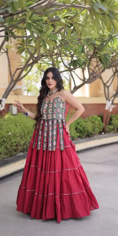KA 5075 Red Kora Cotton Lehenga Choli erfect for Wedding, Party, Haldi, Traditional Day, Makar Sankranti – . Special Price ₹2899. Delivery 4-6 Working | Lehenga, Bollywood Lehenga, Creative Lehenga, Designer Lehenga, Embroidered Lehenga, Party Wear Lehenga