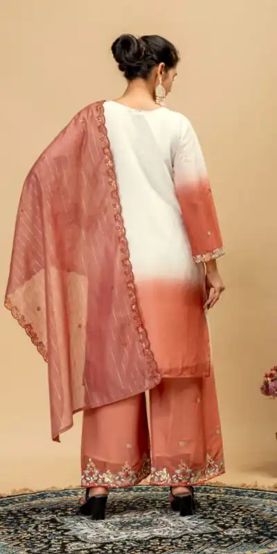 ST 1198 Rust in Star Georgette Embroidery Work Salwar Suit . Introductory Price ₹2399. Delivery 4-6 Working Days. Shop now. | Jump Suits, Salwar suit, Designer Suits, Casual Suits, Creative suits, Palazzo Suits, Party Wear Suits, Patiala Suits, Straight Suits