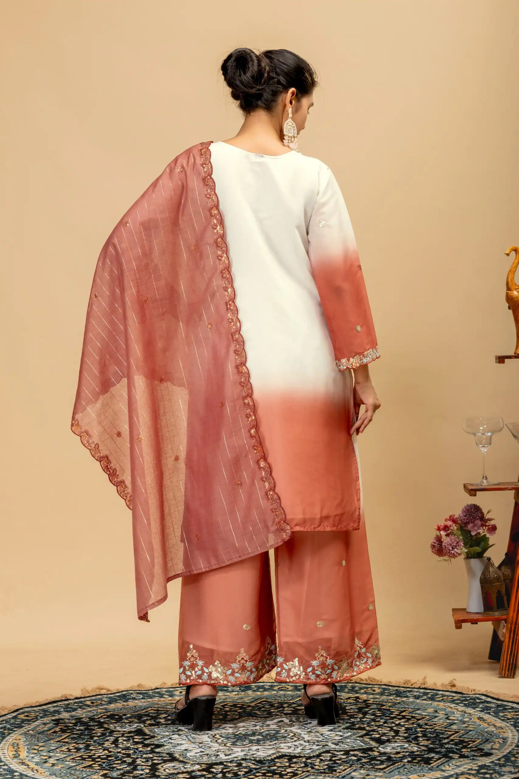 ST 1198 Rust in Star Georgette Embroidery Work Salwar Suit . Introductory Price ₹2399. Delivery 4-6 Working Days. Shop now. | Jump Suits, Salwar suit, Designer Suits, Casual Suits, Creative suits, Palazzo Suits, Party Wear Suits, Patiala Suits, Straight Suits