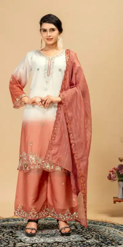 ST 1198 Rust in Star Georgette Embroidery Work Salwar Suit . Introductory Price ₹2399. Delivery 4-6 Working Days. Shop now. | Jump Suits, Salwar suit, Designer Suits, Casual Suits, Creative suits, Palazzo Suits, Party Wear Suits, Patiala Suits, Straight Suits