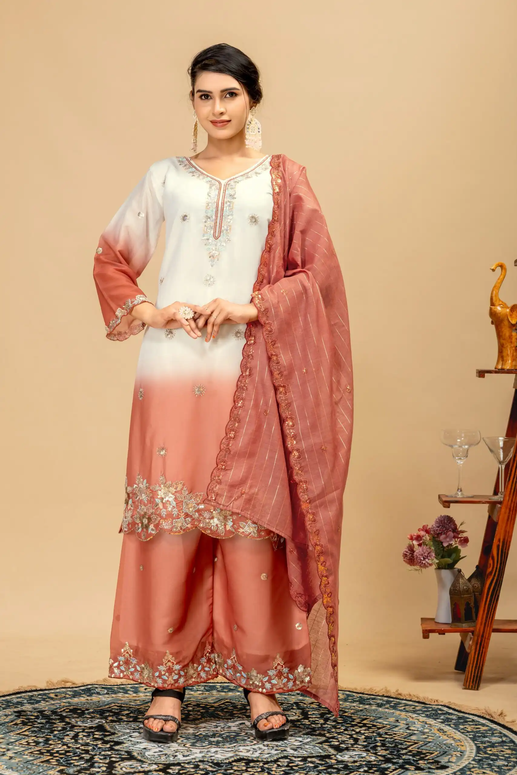 ST 1198 Rust in Star Georgette Embroidery Work Salwar Suit . Introductory Price ₹2399. Delivery 4-6 Working Days. Shop now. | Jump Suits, Salwar suit, Designer Suits, Casual Suits, Creative suits, Palazzo Suits, Party Wear Suits, Patiala Suits, Straight Suits