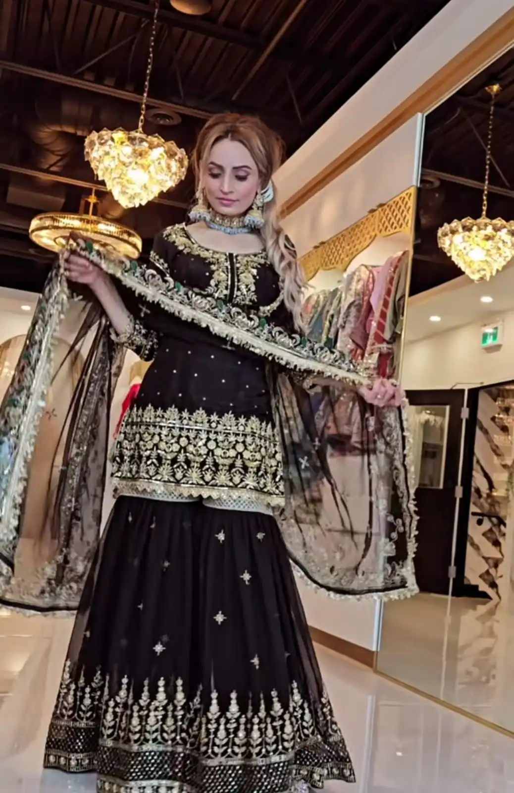 NF 1246 Black Faux Georgette Salwar Suit with Mirror Work & Embroidery Work. Get it for ₹2449. Delivery 4-6 Working Days. Shop now. | Jump Suits, Salwar suit, Designer Suits, Casual Suits, Creative suits, Palazzo Suits, Party Wear Suits, Patiala Suits, Straight Suits