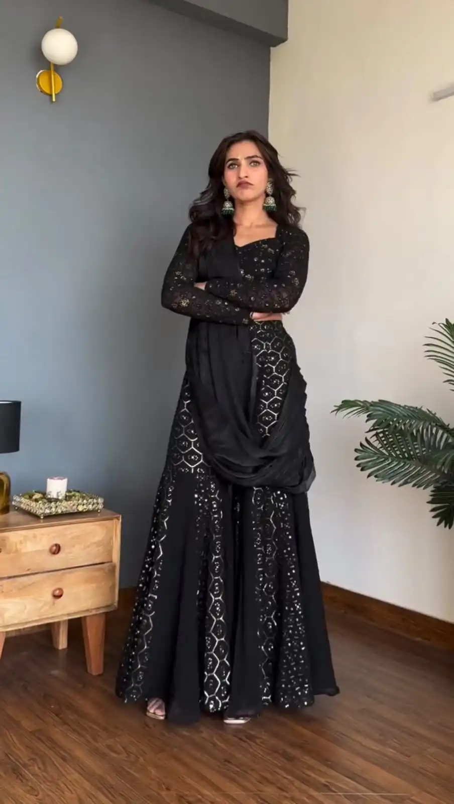 RTC 5994 Black Faux Georgette Salwar Suit with Mirror Work & Embroidery Work. Get it for ₹2399. Delivery 4-6 Working Days. Shop now. | Jump Suits, Salwar suit, Designer Suits, Casual Suits, Creative suits, Palazzo Suits, Party Wear Suits, Patiala Suits, Straight Suits
