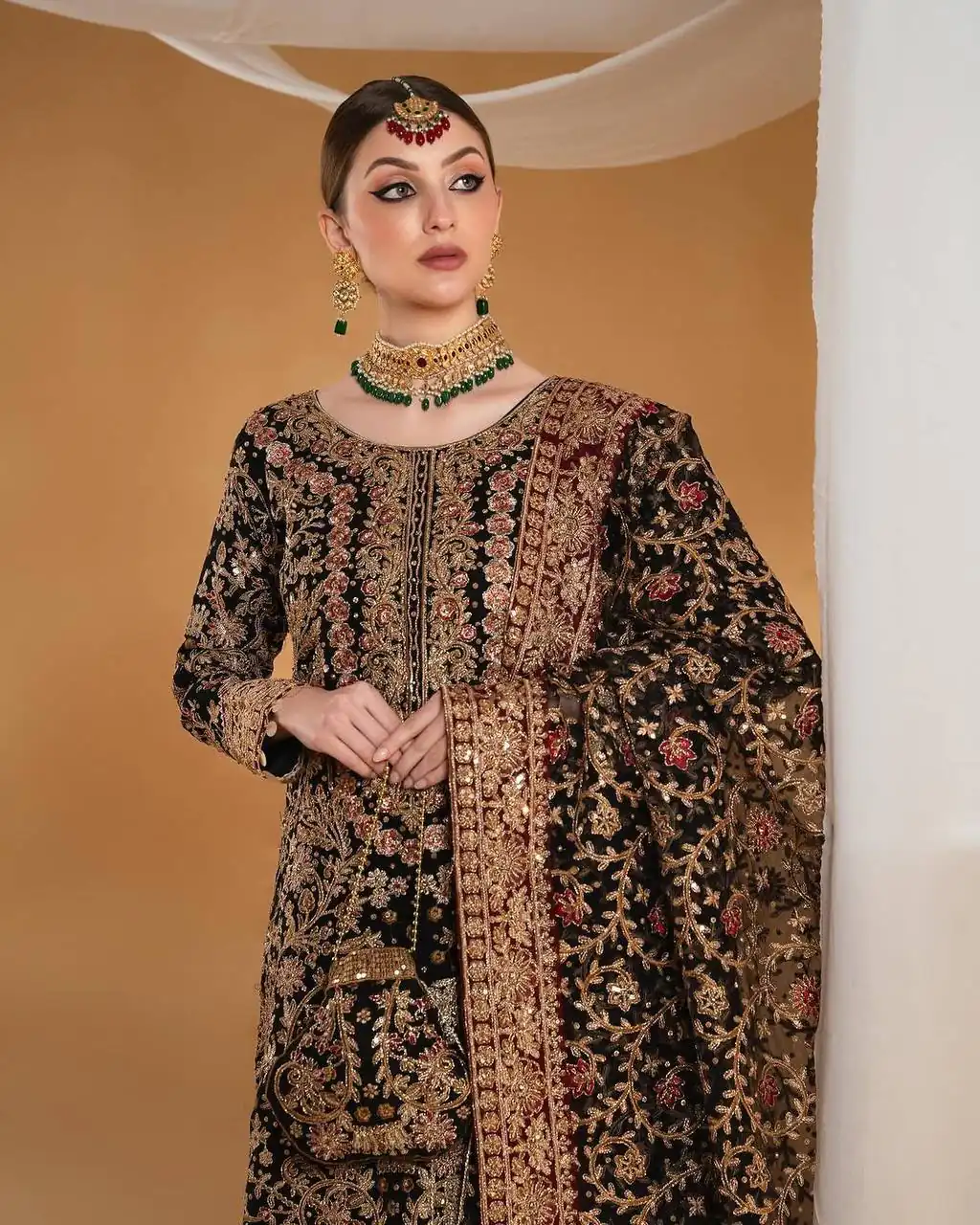 KF 1666 Black Faux Georgette Salwar Suit with Mirror Work & Embroidery Work. Get it for ₹2999. Delivery 4-6 Working Days. Shop now. | Jump Suits, Salwar suit, Designer Suits, Casual Suits, Creative suits, Palazzo Suits, Party Wear Suits, Patiala Suits, Straight Suits