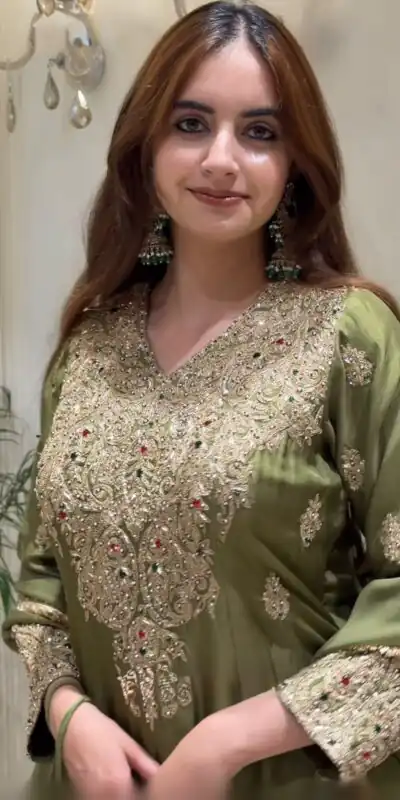 NSR 906 Mehandi Roman Silk Salwar Suit with Sequins Work & Embroidery Work. Available at ₹2449 only. Delivery 4-6 Working Days. Shop now. | Jump Suits, Salwar suit, Designer Suits, Casual Suits, Creative suits, Palazzo Suits, Party Wear Suits, Patiala Suits, Straight Suits