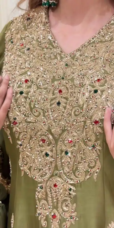 NSR 906 Mehandi Roman Silk Salwar Suit with Sequins Work & Embroidery Work. Available at ₹2449 only. Delivery 4-6 Working Days. Shop now. | Jump Suits, Salwar suit, Designer Suits, Casual Suits, Creative suits, Palazzo Suits, Party Wear Suits, Patiala Suits, Straight Suits