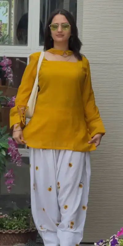 NF 1295 Mustered Roman Cotton Salwar Suit with Embroidery Work. Introductory Price ₹2049. Delivery 4-6 Working Days. Shop now. | Jump Suits, Salwar suit, Designer Suits, Casual Suits, Creative suits, Palazzo Suits, Party Wear Suits, Patiala Suits, Straight Suits