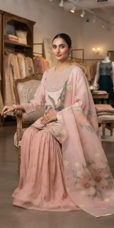 LG 2130 Peach Soft Organza Salwar Suit with Embroidery Work & Cut Work. Available at ₹2399 only. Delivery 4-6 Working Days. Shop now. | Jump Suits, Salwar suit, Designer Suits, Casual Suits, Creative suits, Palazzo Suits, Party Wear Suits, Patiala Suits, Straight Suits