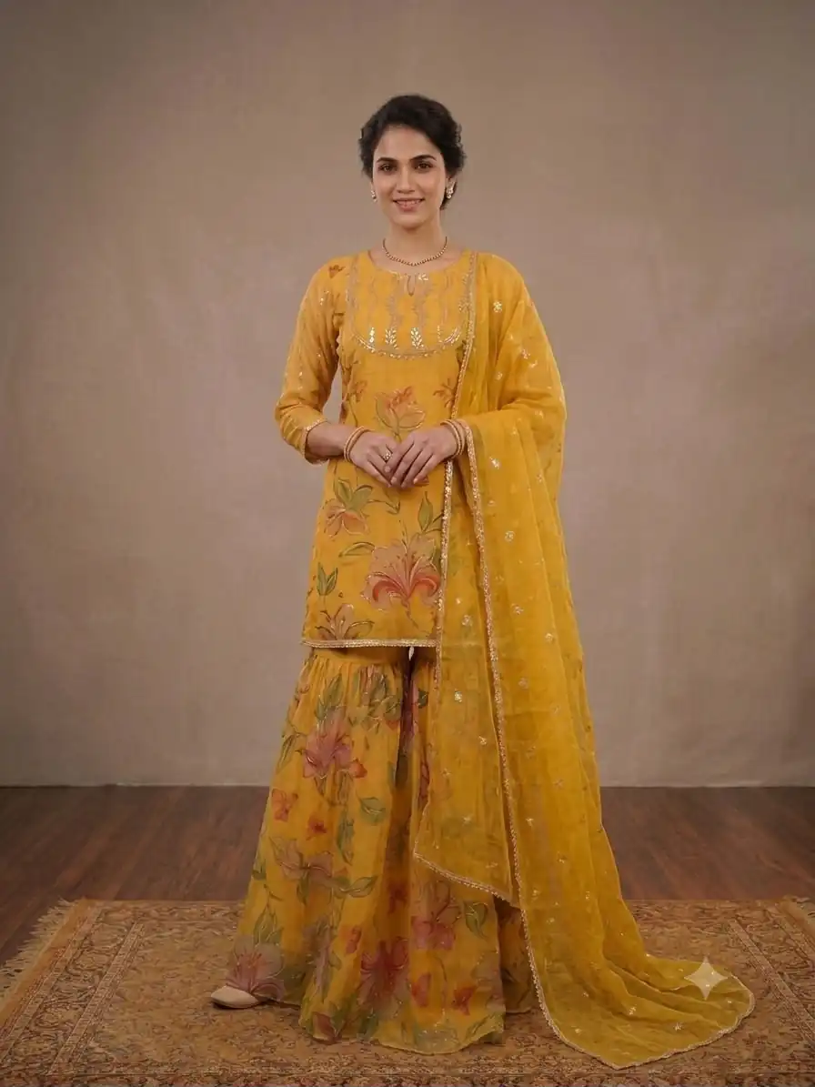 LG 2129 Yellow Soft Organza Salwar Suit with Embroidery Work & Cut Work. Available at ₹2499 only. Delivery 4-6 Working Days. Shop now. | Jump Suits, Salwar suit, Designer Suits, Casual Suits, Creative suits, Palazzo Suits, Party Wear Suits, Patiala Suits, Straight Suits