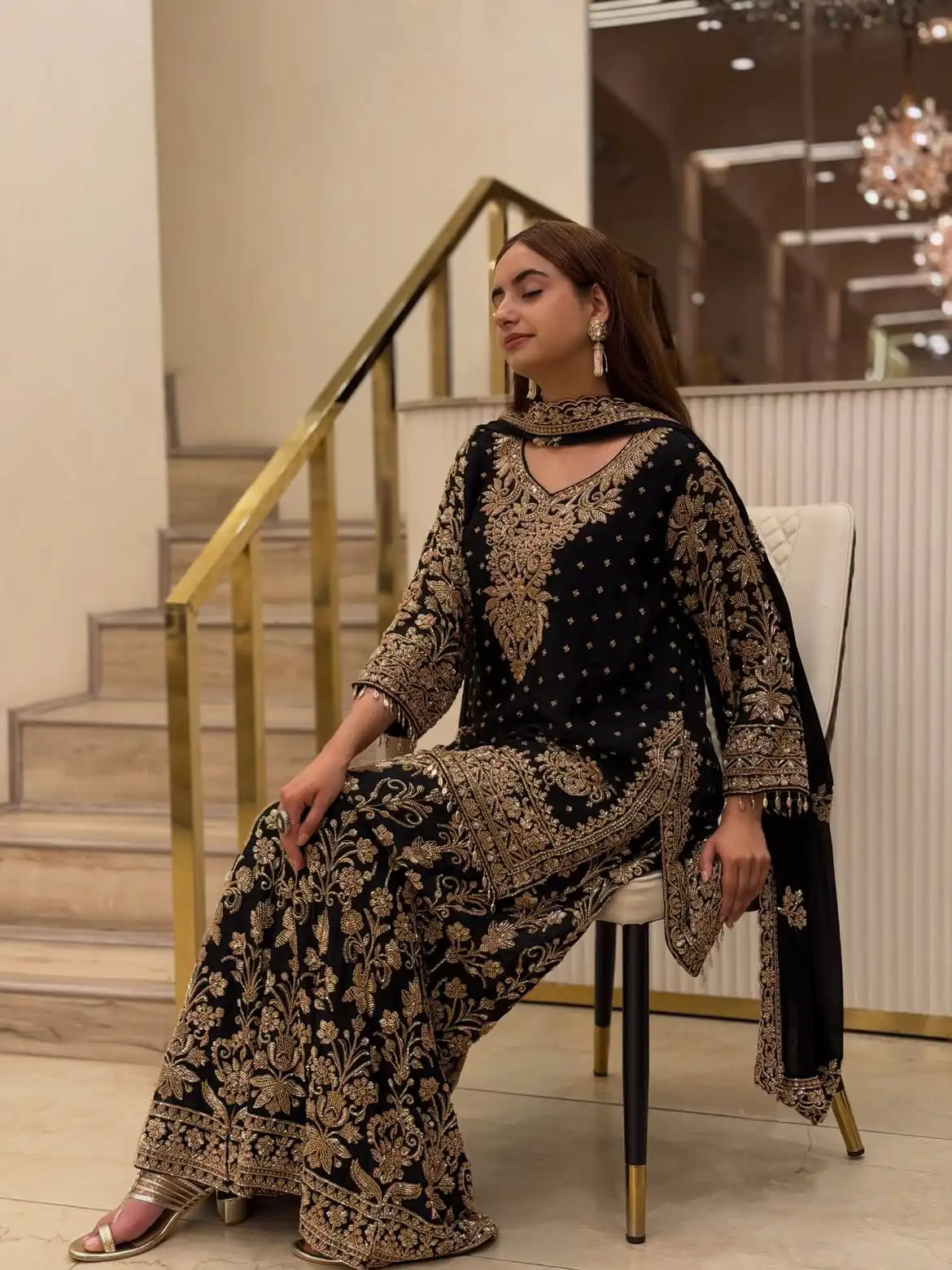 KF 1733 Black Faux Georgette Salwar Suit with Mirror Work & Embroidery Work. Get it for ₹2849. Delivery 4-6 Working Days. Shop now. | Jump Suits, Salwar suit, Designer Suits, Casual Suits, Creative suits, Palazzo Suits, Party Wear Suits, Patiala Suits, Straight Suits