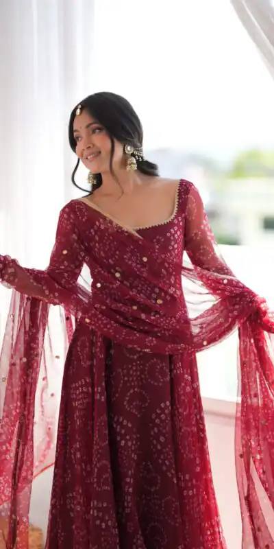 SRK 5368 Maroon Faux Georgette Salwar Suit with Mirror Work & Embroidery Work. Get it for ₹2149. Delivery 4-6 Working Days. Shop now. | Jump Suits, Salwar suit, Designer Suits, Casual Suits, Creative suits, Palazzo Suits, Party Wear Suits, Patiala Suits, Straight Suits