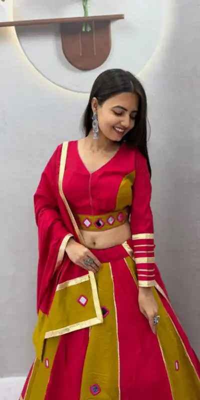 PC 599 Mustered Roman Silk Lehenga Choli Perfect for Wedding, Party, Eid, Reception, Durga Puja Available at ₹2899 only. Delivery 4-6 Working Days. Shop now. | Lehenga, Bollywood Lehenga, Creative Lehenga, Designer Lehenga, Embroidered Lehenga, Party Wear Lehenga