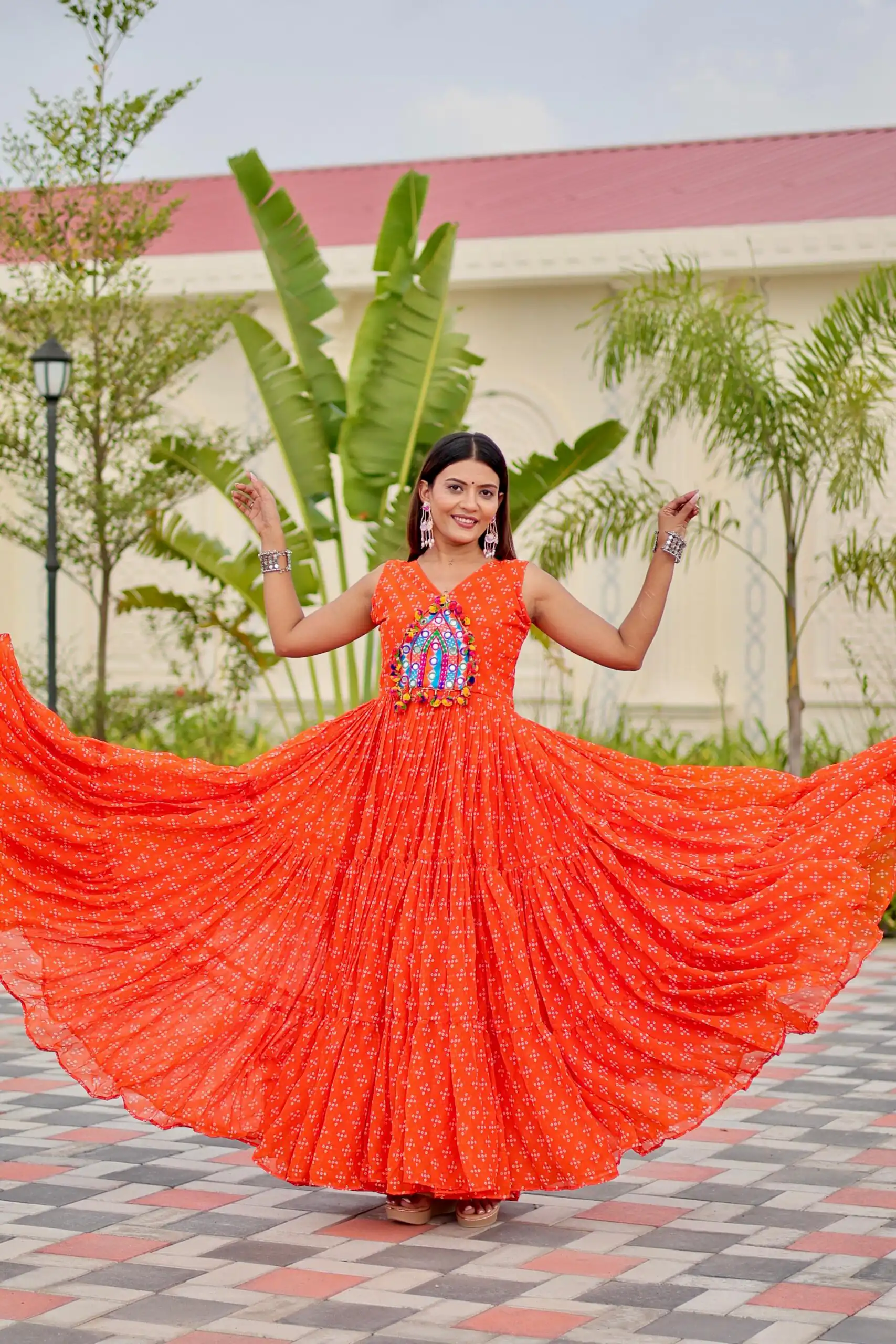 Ram 128 Orange| Faux Georgette Thread Work Gown Embroidery Work & Lace Work. Special Price ₹1749. Delivery 4-6 Working Days. Shop now. | Gowns, Bollywood Gowns, Creative Gowns, Designer Gowns, Embroidered Gowns, Party Wear Gowns