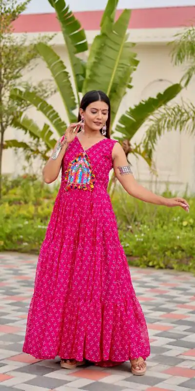 Ram 128 Pink| Faux Georgette Thread Work Gown Embroidery Work & Lace Work. Special Price ₹1749. Delivery 4-6 Working Days. Shop now. | Gowns, Bollywood Gowns, Creative Gowns, Designer Gowns, Embroidered Gowns, Party Wear Gowns