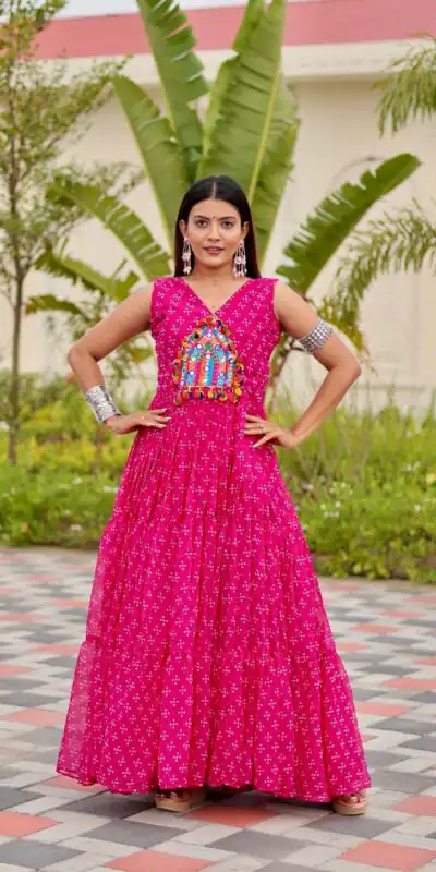 Ram 128 Pink| Faux Georgette Thread Work Gown Embroidery Work & Lace Work. Special Price ₹1749. Delivery 4-6 Working Days. Shop now. | Gowns, Bollywood Gowns, Creative Gowns, Designer Gowns, Embroidered Gowns, Party Wear Gowns