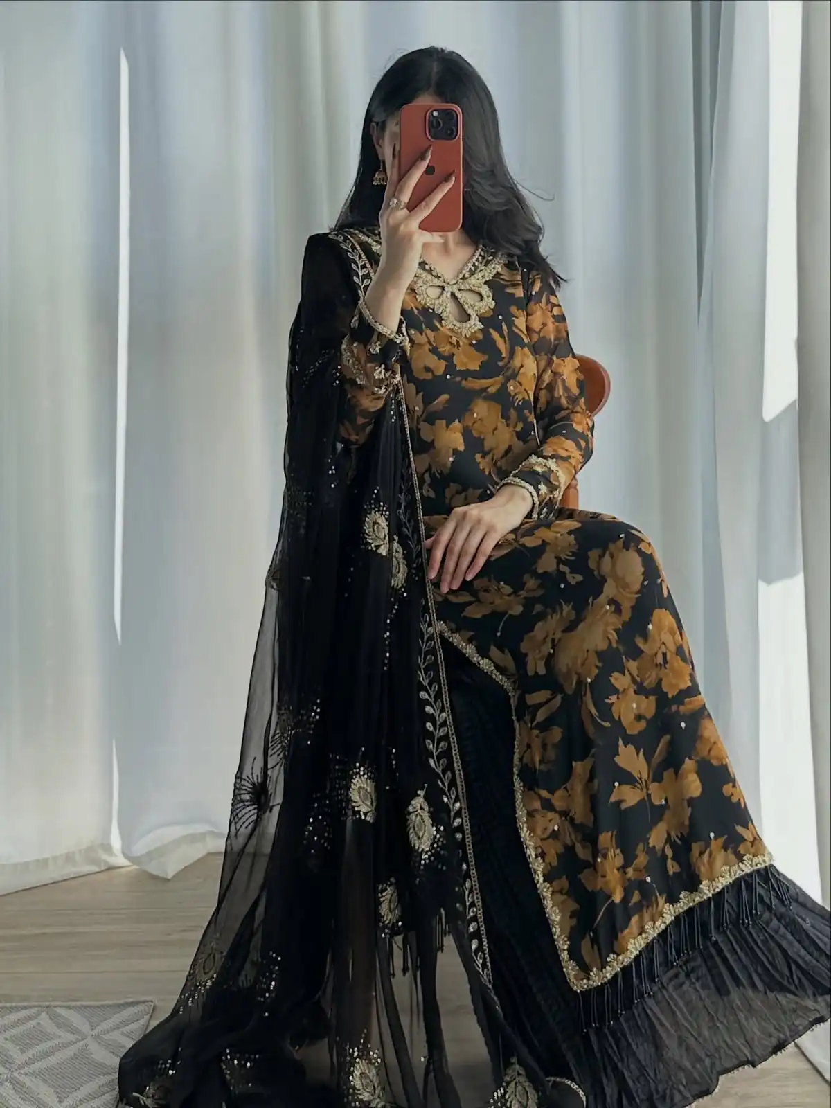 SRK 5366 Black l Faux Georgette Salwar Suit with Mirror Work & Embroidery Work. Get it for ₹2349. Delivery 4-6 Working Days. Shop now. | Jump Suits, Salwar suit, Designer Suits, Casual Suits, Creative suits, Palazzo Suits, Party Wear Suits, Patiala Suits, Straight Suits