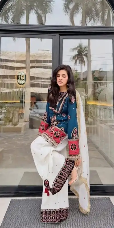 SKF 1731 Blue Color Natural Crep Salwar Suit with Embroidery Work. Wedding, Party, Festive, Best Price ₹2149. Delivery 4-6 Working Days. Shop now. | Jump Suits, Salwar suit, Designer Suits, Casual Suits, Creative suits, Palazzo Suits, Party Wear Suits, Patiala Suits, Straight Suits