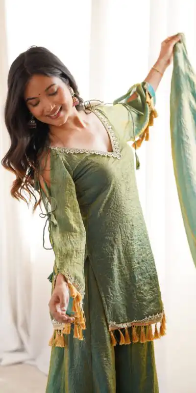 SRK 5357 Green Doremon Crush Salwar Suit Perfect for Wedding, Party, Traditional Day, Baisakhi, Karwa Chauth – . Exclusive Offer ₹2099. Delive | Jump Suits, Salwar suit, Designer Suits, Casual Suits, Creative suits, Palazzo Suits, Party Wear Suits, Patiala Suits, Straight Suits