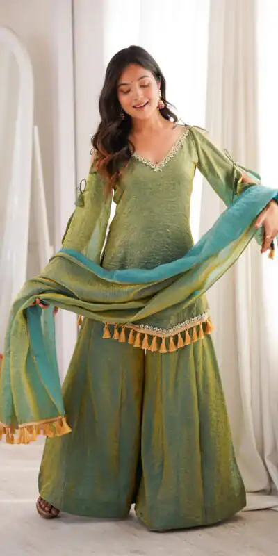 SRK 5357 Green Doremon Crush Salwar Suit Perfect for Wedding, Party, Traditional Day, Baisakhi, Karwa Chauth – . Exclusive Offer ₹2099. Delive | Jump Suits, Salwar suit, Designer Suits, Casual Suits, Creative suits, Palazzo Suits, Party Wear Suits, Patiala Suits, Straight Suits