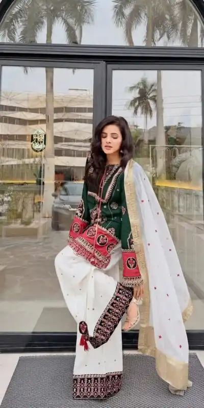 SKF 1731 Green Color Natural Crep Salwar Suit with Embroidery Work. Wedding, Party, Festive, Best Price ₹2149. Delivery 4-6 Working Days. Shop now. | Jump Suits, Salwar suit, Designer Suits, Casual Suits, Creative suits, Palazzo Suits, Party Wear Suits, Patiala Suits, Straight Suits