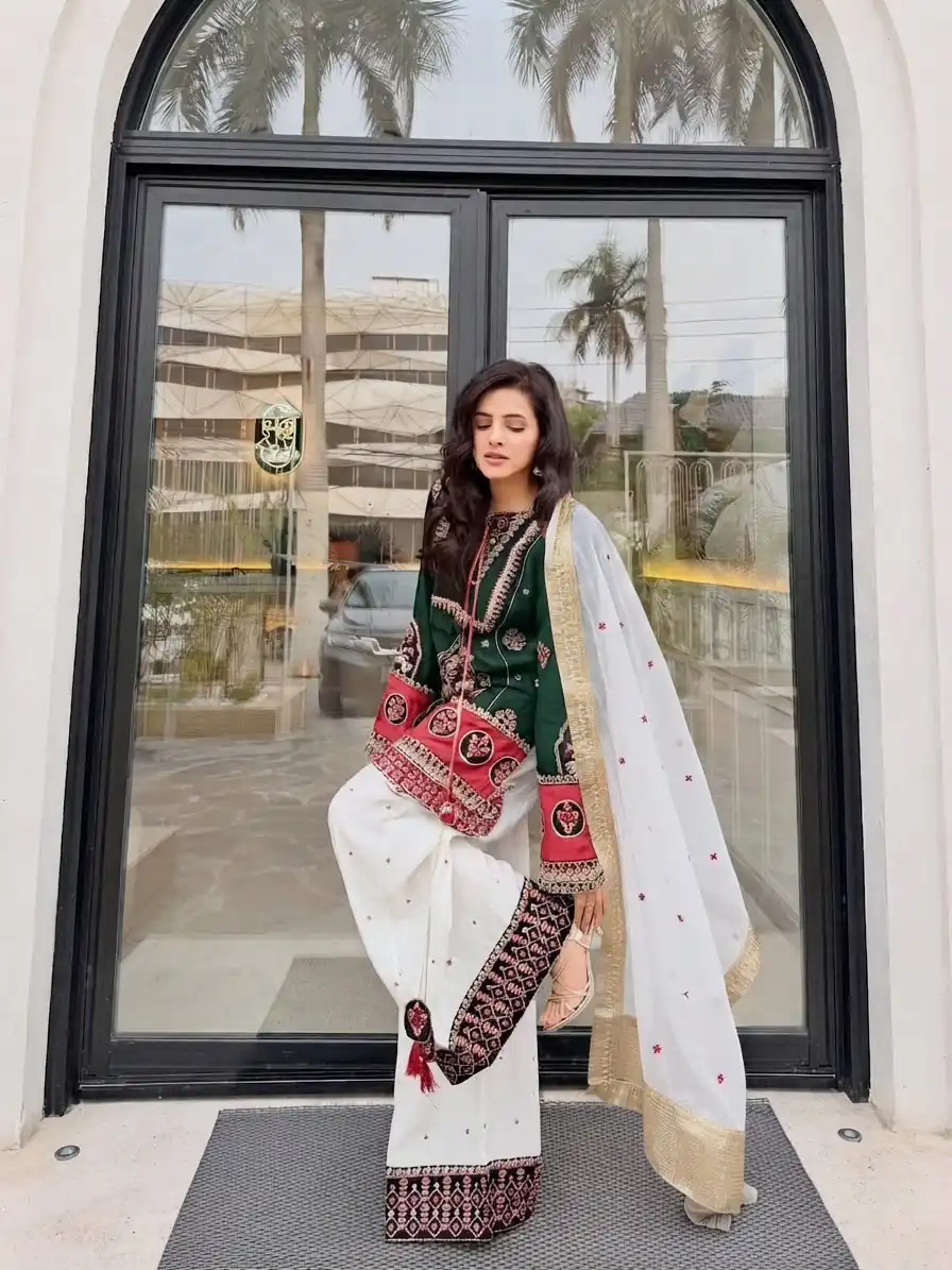 SKF 1731 Green Color Natural Crep Salwar Suit with Embroidery Work. Wedding, Party, Festive, Best Price ₹2149. Delivery 4-6 Working Days. Shop now. | Jump Suits, Salwar suit, Designer Suits, Casual Suits, Creative suits, Palazzo Suits, Party Wear Suits, Patiala Suits, Straight Suits