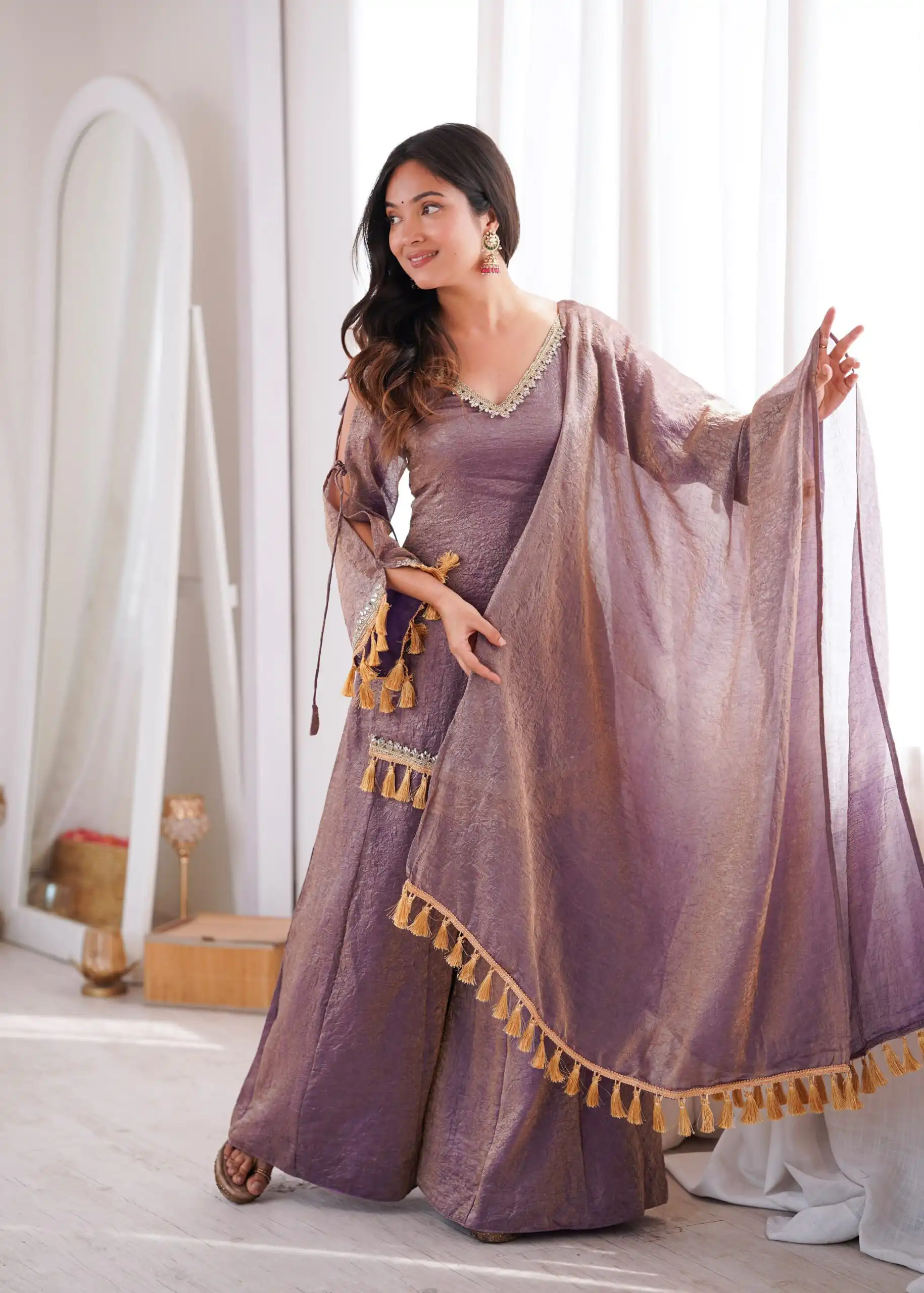SRK 5357 Lavender Doremon Crush Salwar Suit Perfect for Wedding, Party, Traditional Day, Baisakhi, Karwa Chauth – . Exclusive Offer ₹2099. Delive | Jump Suits, Salwar suit, Designer Suits, Casual Suits, Creative suits, Palazzo Suits, Party Wear Suits, Patiala Suits, Straight Suits