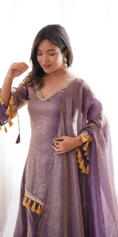 SRK 5357 Lavender Doremon Crush Salwar Suit Perfect for Wedding, Party, Traditional Day, Baisakhi, Karwa Chauth – . Exclusive Offer ₹2099. Delive | Jump Suits, Salwar suit, Designer Suits, Casual Suits, Creative suits, Palazzo Suits, Party Wear Suits, Patiala Suits, Straight Suits