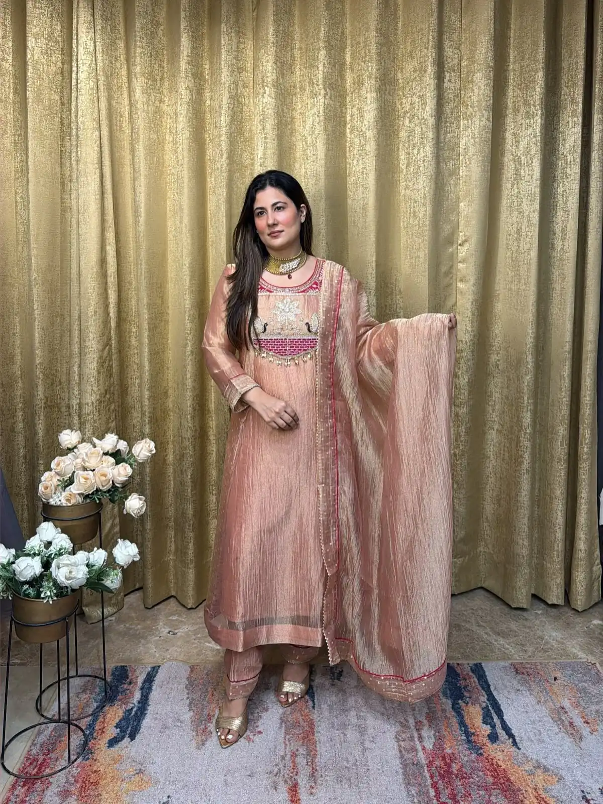 WW 1281 Peach in Salsa Silk Embroidery Work & Sequins Work Salwar Suit . Get it for ₹2899. Delivery 4-6 Working Days. Shop now. | Jump Suits, Salwar suit, Designer Suits, Casual Suits, Creative suits, Palazzo Suits, Party Wear Suits, Patiala Suits, Straight Suits
