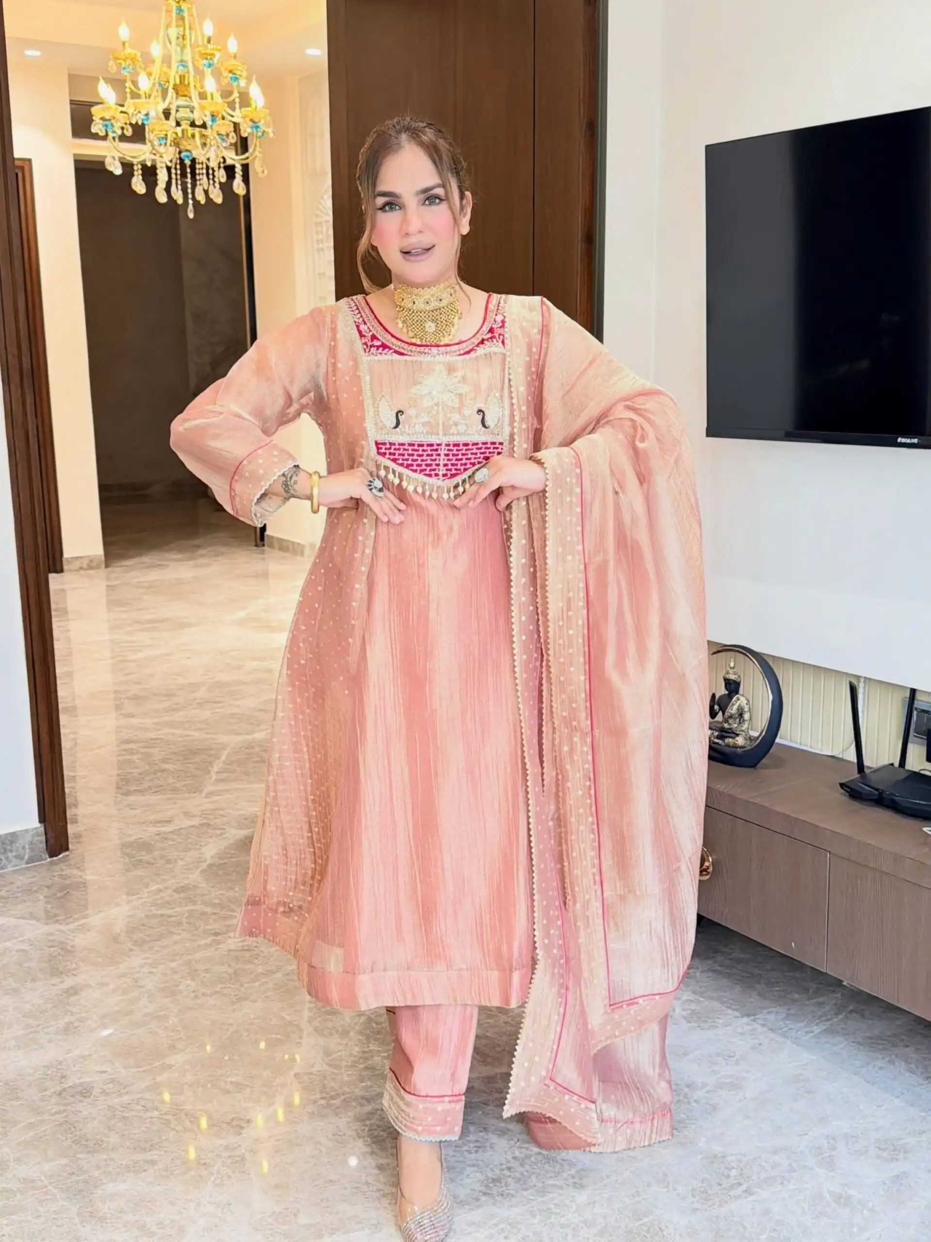 WW 1281 Peach in Salsa Silk Embroidery Work & Sequins Work Salwar Suit . Get it for ₹2899. Delivery 4-6 Working Days. Shop now. | Jump Suits, Salwar suit, Designer Suits, Casual Suits, Creative suits, Palazzo Suits, Party Wear Suits, Patiala Suits, Straight Suits