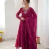 JF 056 Pink Faux Georgette Salwar Suit with Mirror Work & Embroidery Work. Get it for ₹2349. Delivery 4-6 Working Days. Shop now. | Jump Suits, Salwar suit, Designer Suits, Casual Suits, Creative suits, Palazzo Suits, Party Wear Suits, Patiala Suits, Straight Suits