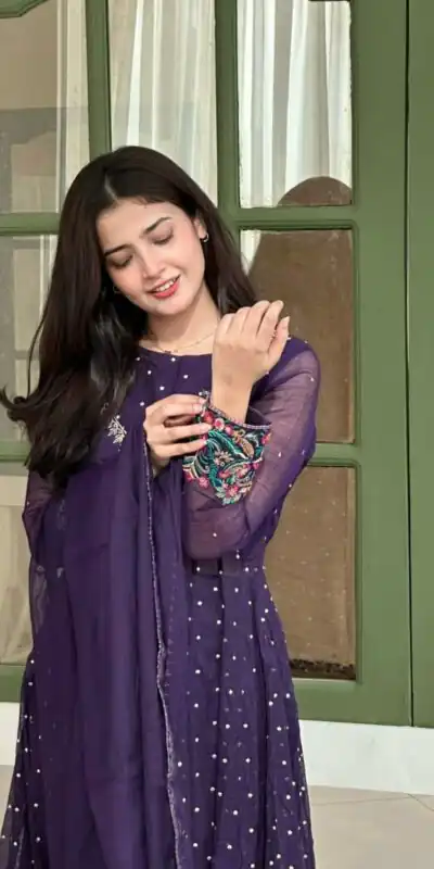 SR 1721 Purple l Faux Georgette Salwar Suit with Mirror Work & Embroidery Work. Get it for ₹2399. Delivery 4-6 Working Days. Shop now. | Jump Suits, Salwar suit, Designer Suits, Casual Suits, Creative suits, Palazzo Suits, Party Wear Suits, Patiala Suits, Straight Suits