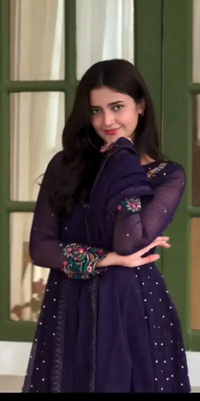 SR 1721 Purple l Faux Georgette Salwar Suit with Mirror Work & Embroidery Work. Get it for ₹2399. Delivery 4-6 Working Days. Shop now. | Jump Suits, Salwar suit, Designer Suits, Casual Suits, Creative suits, Palazzo Suits, Party Wear Suits, Patiala Suits, Straight Suits