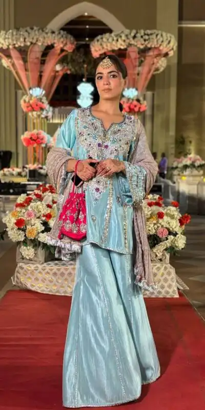 DB 003 Blue in Color Natural Crepe Embroidery Work Salwar Suit . Affordable Price ₹2299. Delivery 4-6 Working Days. Shop now. | Jump Suits, Salwar suit, Designer Suits, Casual Suits, Creative suits, Palazzo Suits, Party Wear Suits, Patiala Suits, Straight Suits